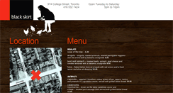 Desktop Screenshot of blackskirtrestaurant.com